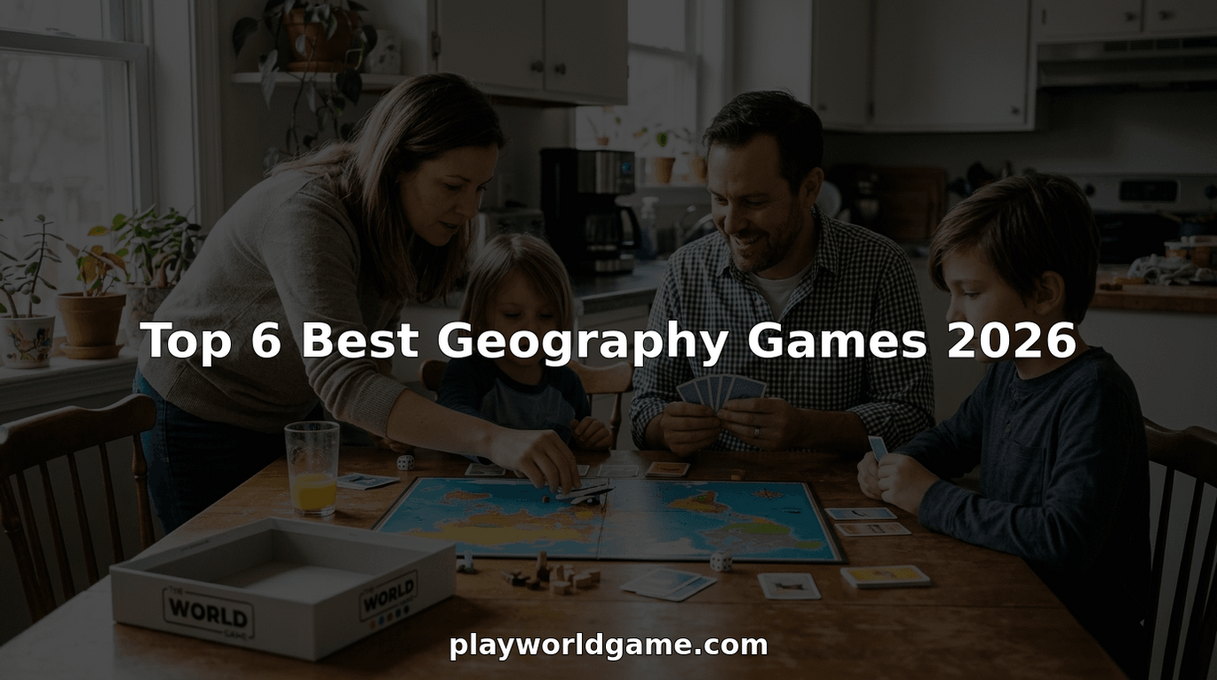 Top 6 Best Geography Games 2026 The World Game Family Playing Geography Board Game Together 1370x766 