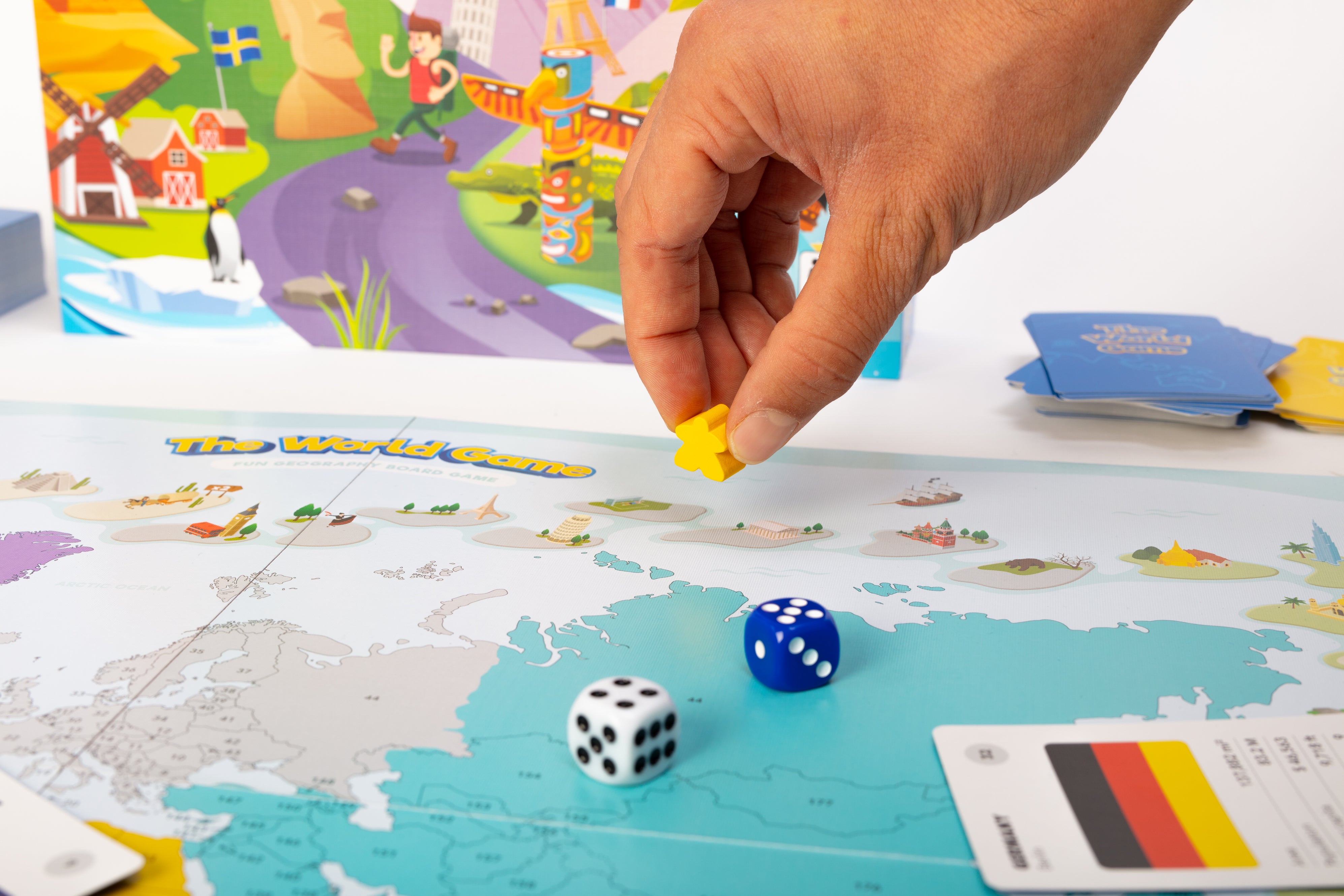 Fun Geography Board Game The World Game