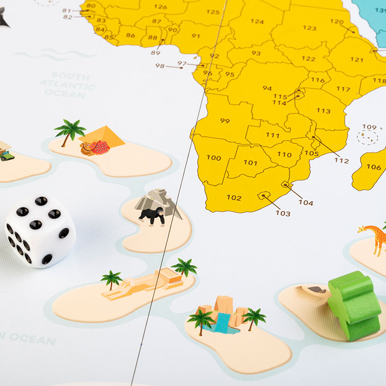 Fun Geography Board Game - Educational Game for Kids & Adults Cool Learning for Teenage Boys & Girls