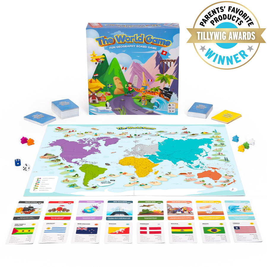 Fun Geography Board Game The World Game