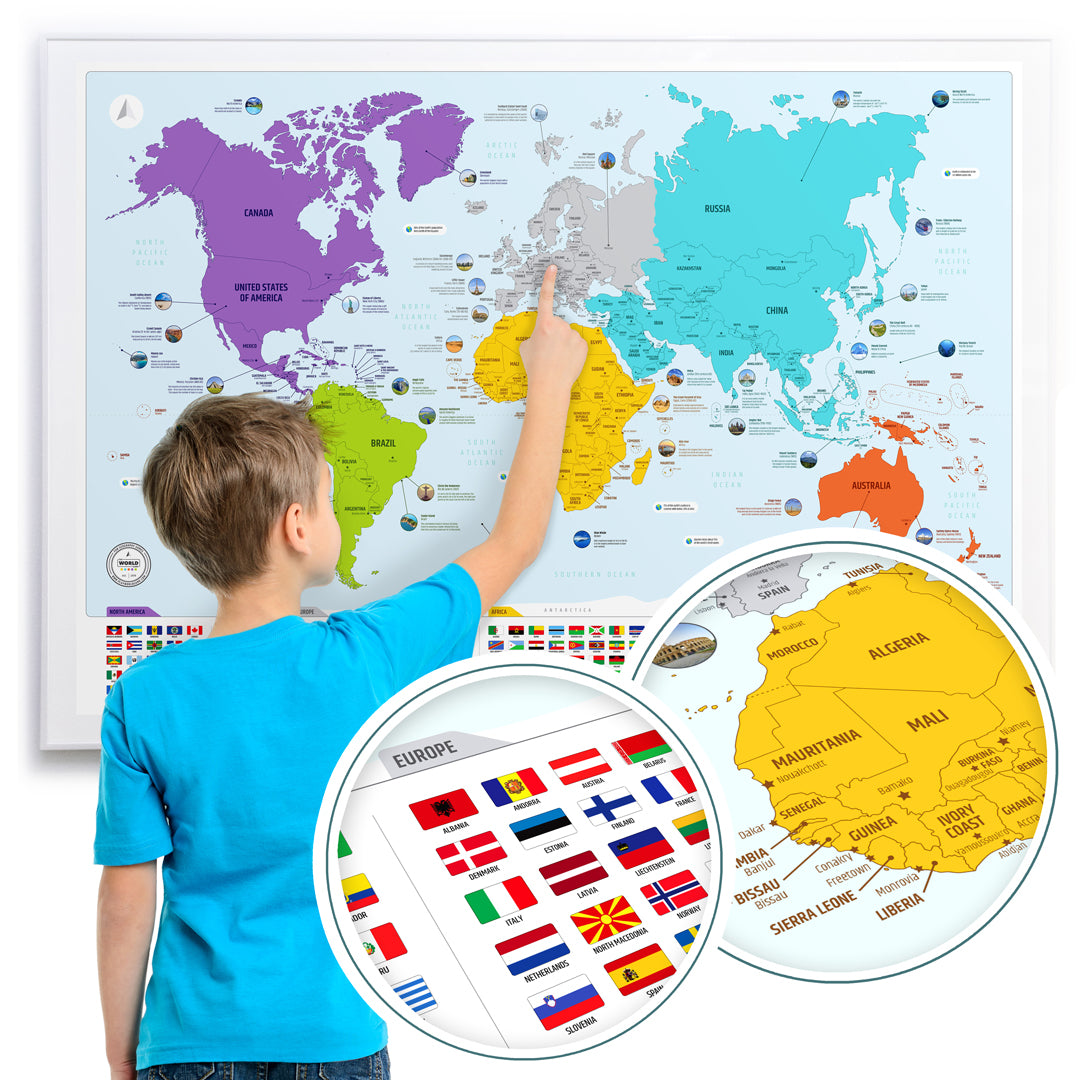 How To Learn World Map World Map Countries And Capitals